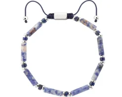 Bransoletka ze stali szlachetnej z sodalitami