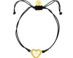 Bransoletka ze stali szlachetnej - serce