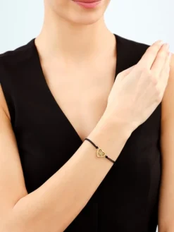 Bransoletka ze stali szlachetnej - serce