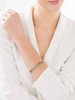 Bransoletka ze stali szlachetnej z emalią