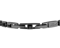 Bransoletka ze stali szlachetnej z cyrkoniami - Karl Lagerfeld