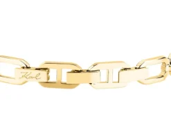 Bransoletka ze stali szlachetnej z cyrkoniami - Karl Lagerfeld