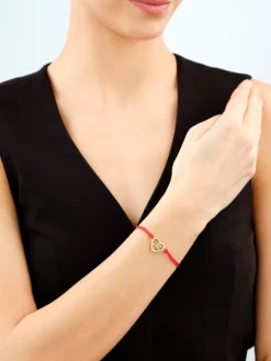 Bransoletka ze stali szlachetnej - serce