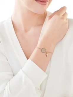 Bransoletka ze stali szlachetnej z hematytem - łapacz snów