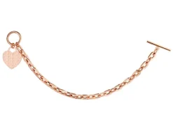 Bransoletka ze stali szlachetnej - serce