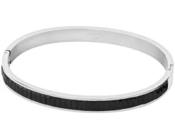 Bransoletka ze stali szlachetnej z cyrkoniami