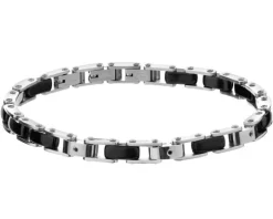 Bransoletka ze stali szlachetnej z cyrkoniami