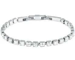 Bransoletka ze stali szlachetnej z cyrkoniami -  Karl Lagerfeld