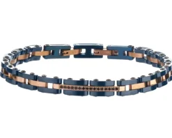 Bransoletka ze stali szlachetnej z cyrkoniami