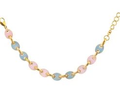 Bransoletka ze stali szlachetnej z emalią