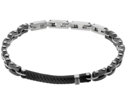 Bransoletka ze stali szlachetnej z cyrkoniami