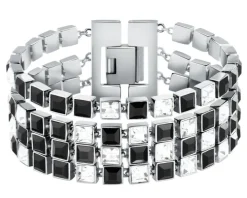 Bransoletka ze stali szlachetnej z cyrkoniami, Karl Lagerfeld