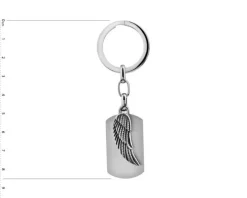 Brelok ze stali szlachetnej - skrzydło