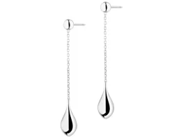 Kolczyki srebrne - łezki