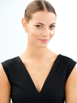 Kolczyki srebrne - łezki