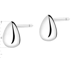 Kolczyki srebrne - łezki