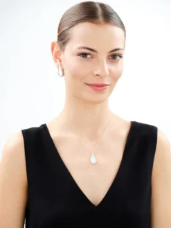 Kolczyki srebrne - łezki