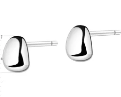 Kolczyki srebrne - fasolki