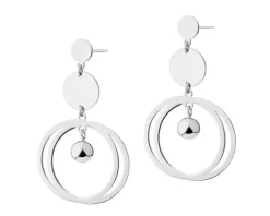 Kolczyki srebrne - koła