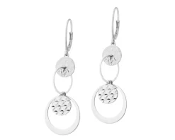 Kolczyki srebrne - koła