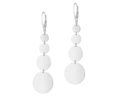 Kolczyki srebrne - koła