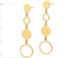 Kolczyki srebrne - koła