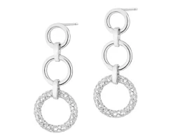 Kolczyki srebrne - koła