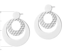 Kolczyki srebrne - koła