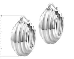 Kolczyki srebrne - koła