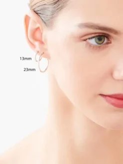 Kolczyki srebrne - koła