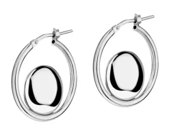 Kolczyki srebrne - koła