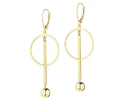 Kolczyki srebrne - koła, kulki