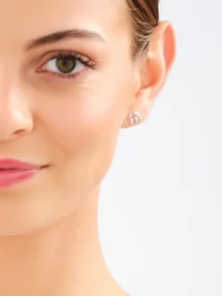 Kolczyki srebrne - kula ziemska, samolot