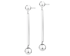 Kolczyki srebrne - kulki