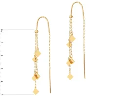 Kolczyki srebrne - kwadraty