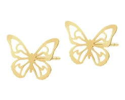 Kolczyki srebrne - motyle