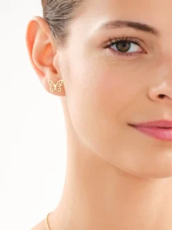 Kolczyki srebrne - motyle