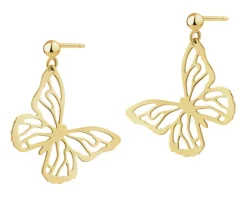 Kolczyki srebrne - motyle