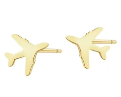 Kolczyki srebrne - samoloty