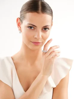 Kolczyki srebrne z cyrkoniami