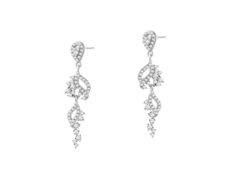 Kolczyki srebrne z cyrkoniami