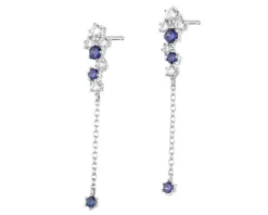 Kolczyki srebrne z cyrkoniami