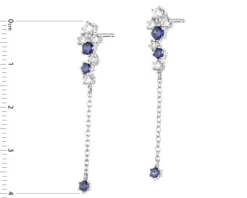 Kolczyki srebrne z cyrkoniami