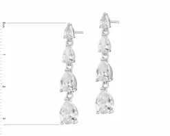 Kolczyki srebrne z cyrkoniami