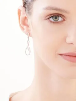 Kolczyki srebrne z cyrkoniami