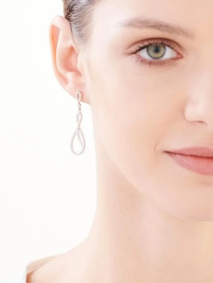 Kolczyki srebrne z cyrkoniami