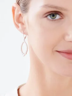 Kolczyki srebrne z cyrkoniami