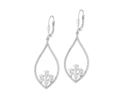 Kolczyki srebrne z cyrkoniami