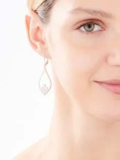 Kolczyki srebrne z cyrkoniami