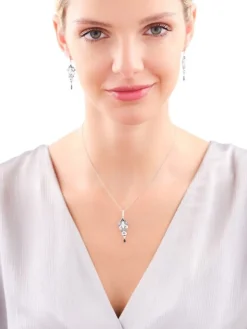 Kolczyki srebrne z cyrkoniami